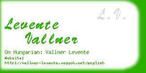 levente vallner business card